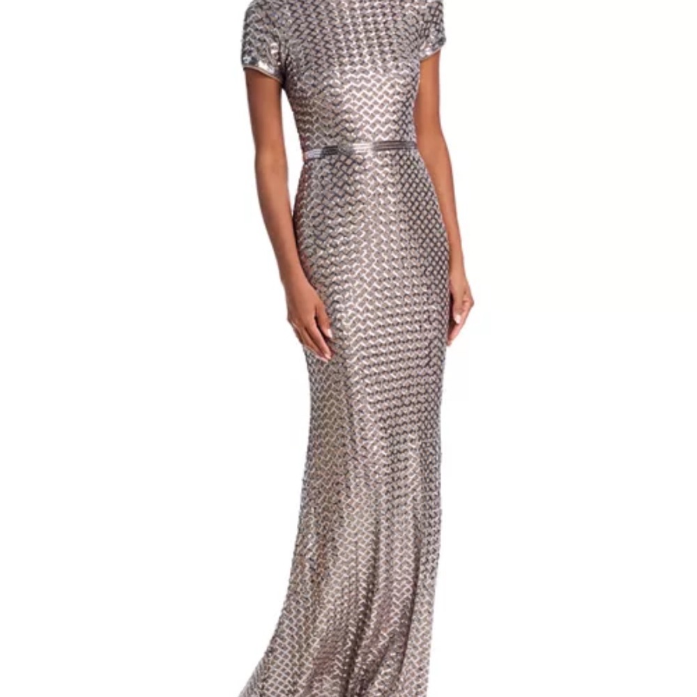Elegant Gray Patterned Dress